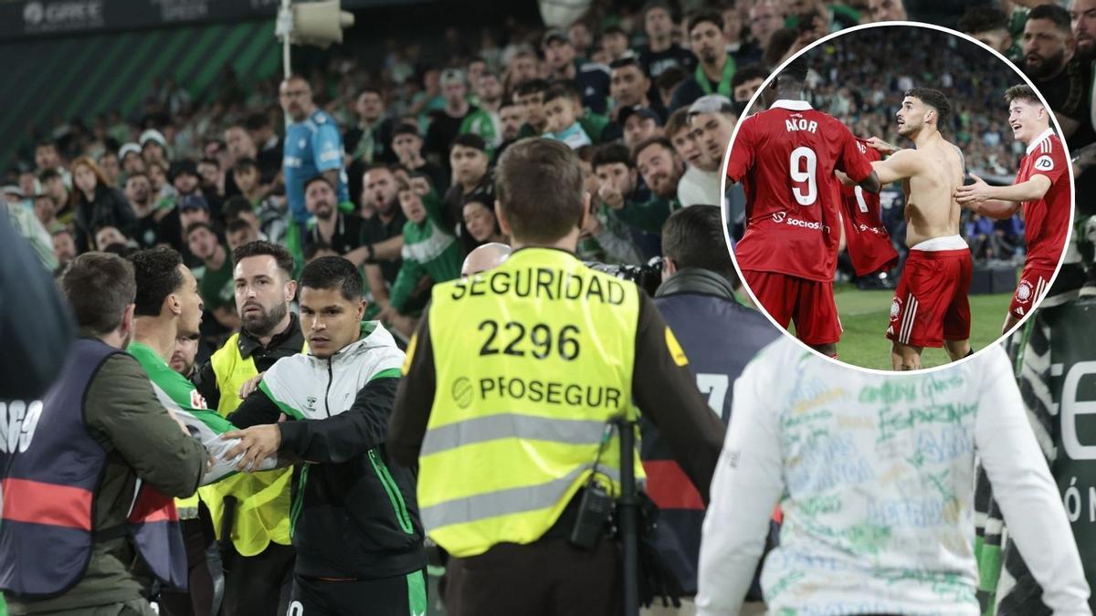 Las celebraciones de los jugadores incendiaron el derbi