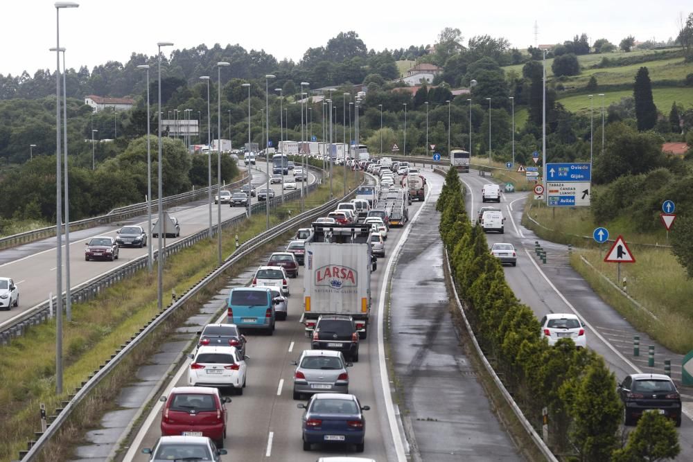 Obras en la autopista "Y" a la altura del Montico