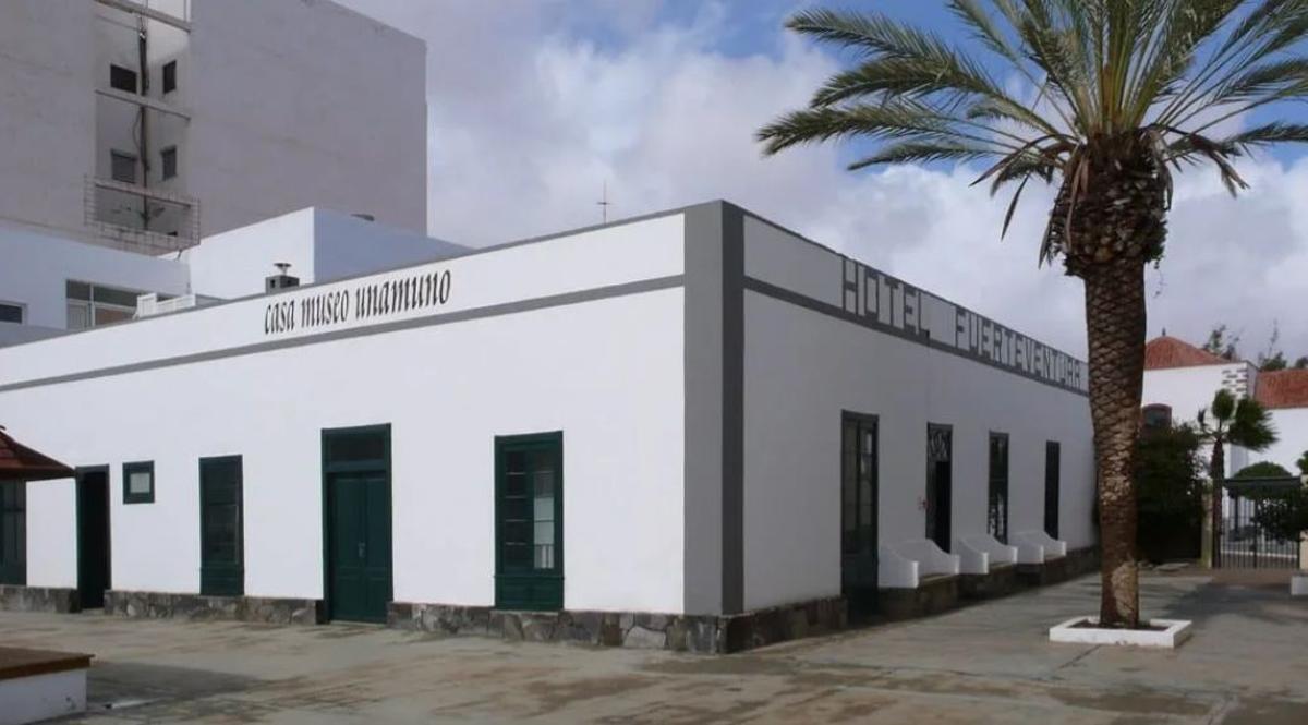 Hotel Fuerteventura durante la estancia de Miguel de Unamuno