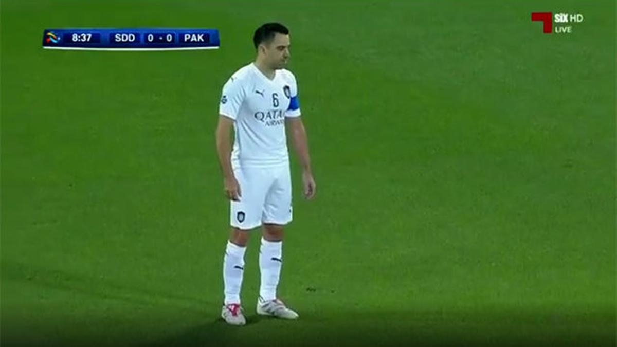 Xavi maravilla en la Champions asiática con un soberbio gol de falta