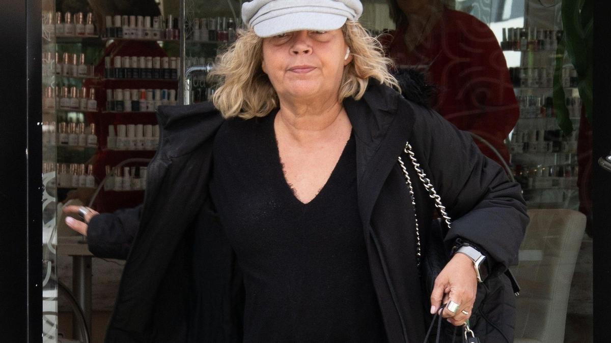 Terelu Campos sale de un centro de belleza, a 28 de marzo de 2025, en Madrid
