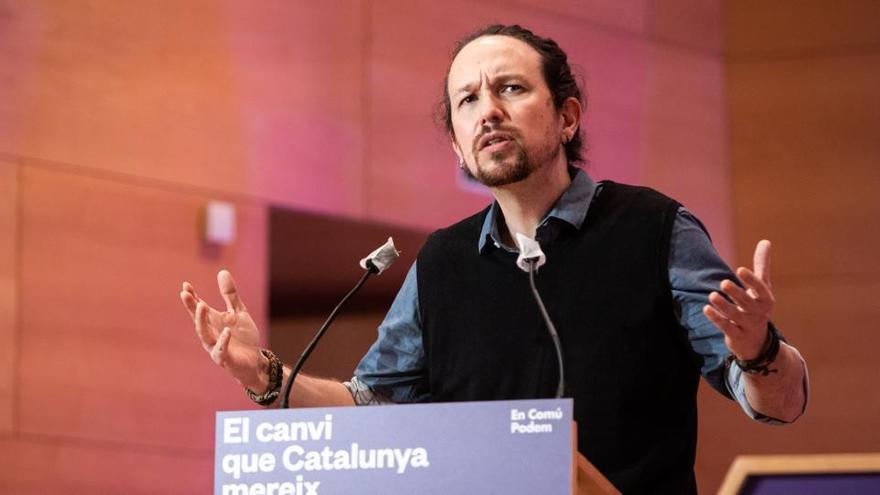 Pablo Iglesias, durant un míting