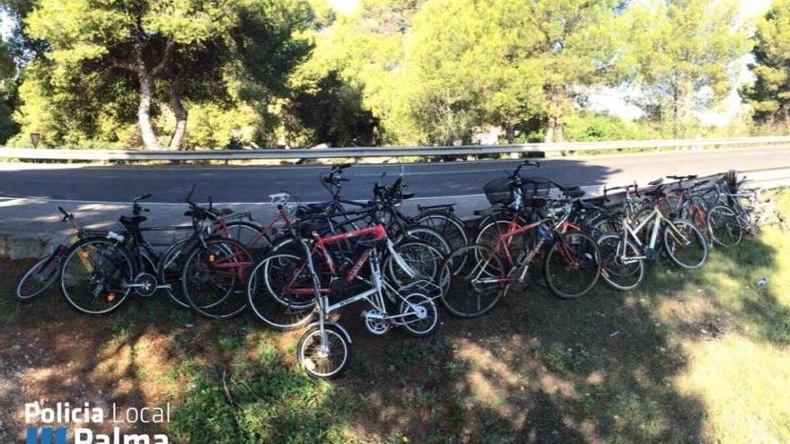 Recuperadas 21 bicicletas y un ciclomotor presuntamente robadas en Palma