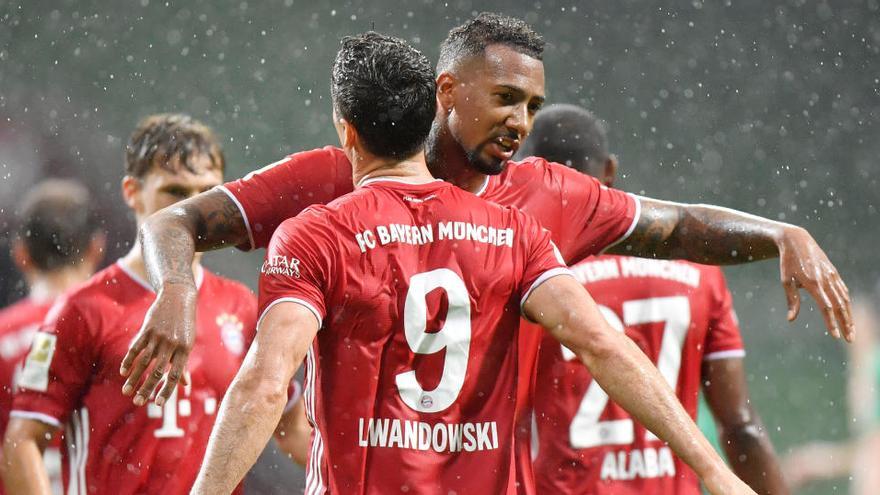 Celebració dels jugadors del Bayern de Munic