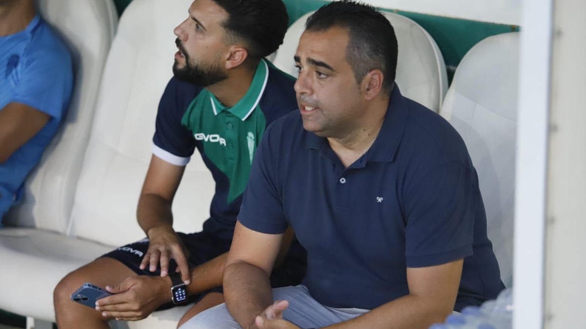 Germán Crespo, durante el encuentro ante el Villarreal B en El Arcángel.
