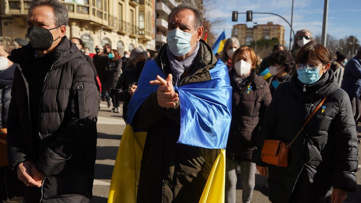 GALERÍA | Las mejores fotos de la manifestación en Zamora de la comunidad ucraniana contra la guerra