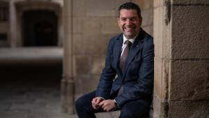 Xavier Amor, secretario de Governs Locals de la Generalitat, durante la entrevista con EL PERIÓDICO.b
