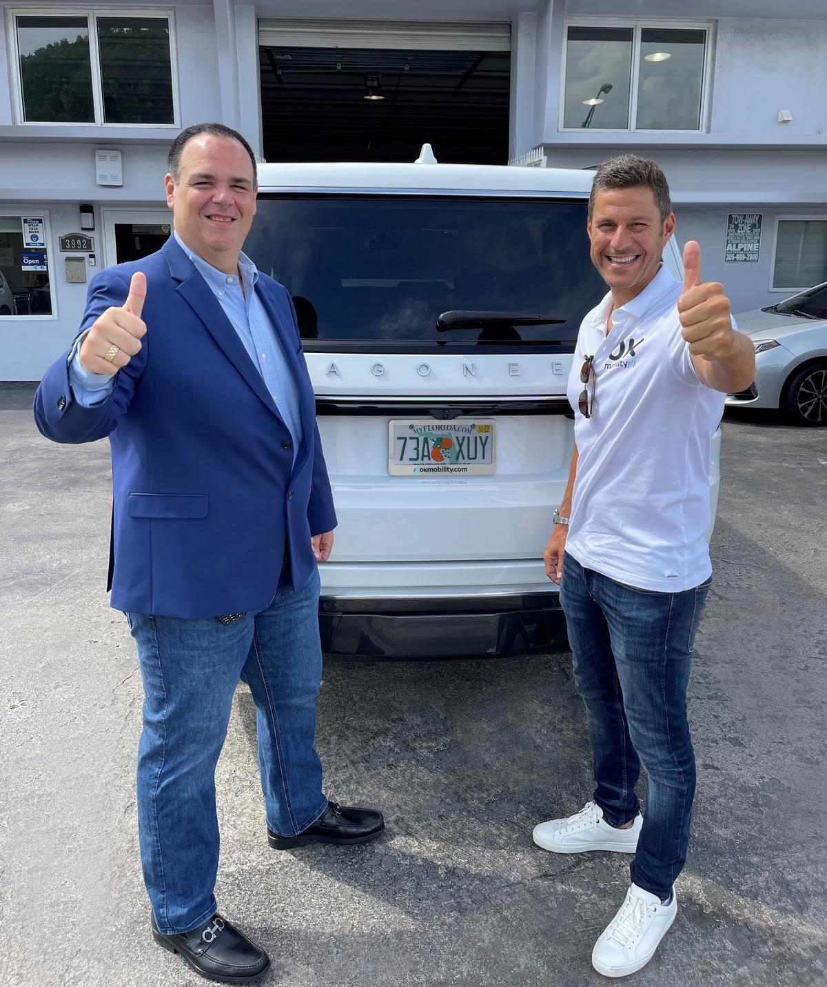 Miguel Cuadrado, CEO 1 Rent A Car Cop & Othman Ktiri, CEO Ok Mobility