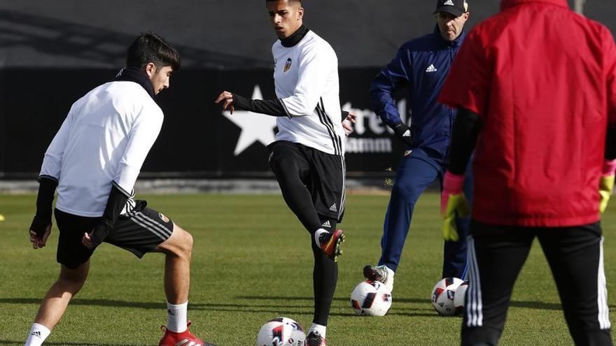 El entrenamiento de hoy en Paterna.