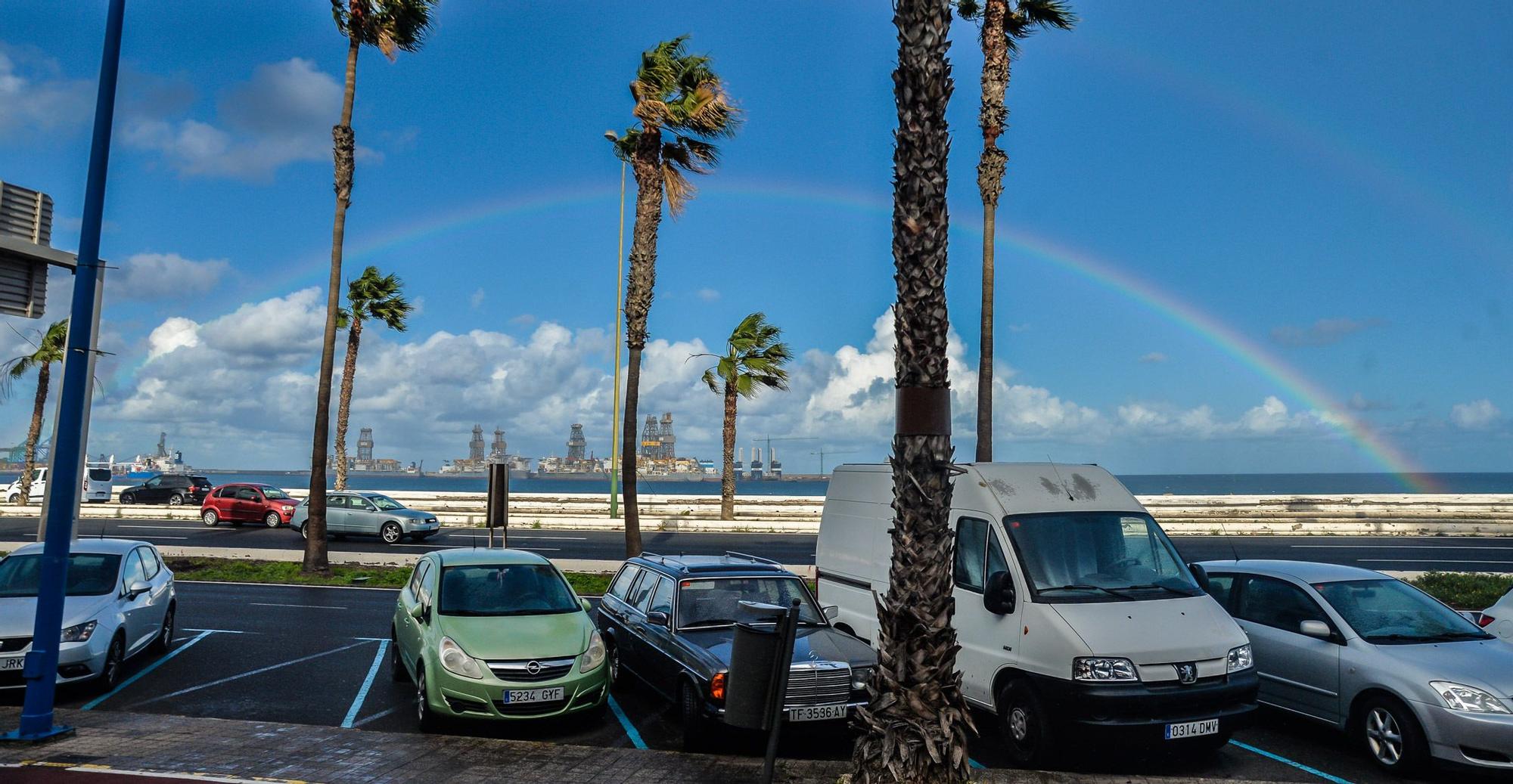 Nueva jornada de lluvias en Gran Canaria por el paso de la borrasca 'Filomena'