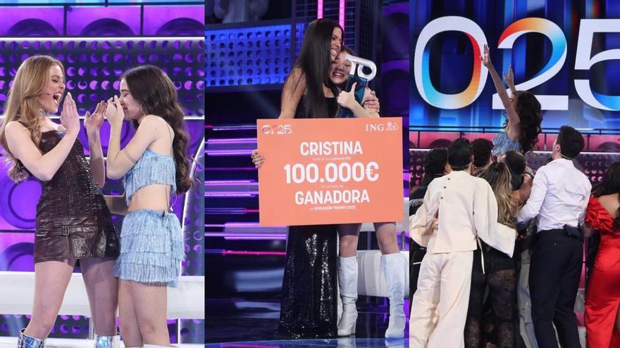 Celebración en Mairena por la victoria de Cristina Lora OT 2025