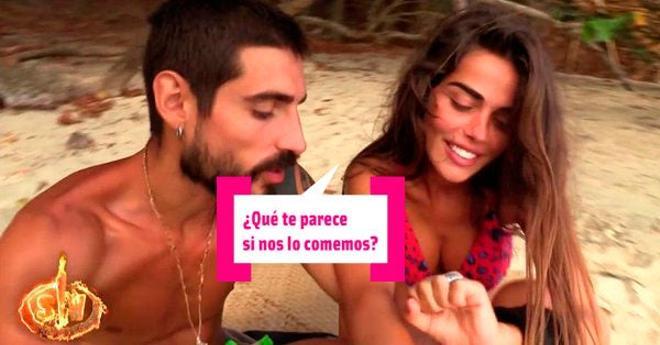 Fabio y Violeta en 'Supervivientes'.