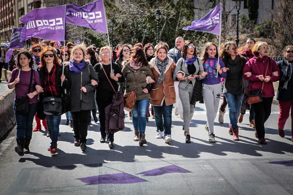 Manifestación del 8 de marzo en Alcoy.