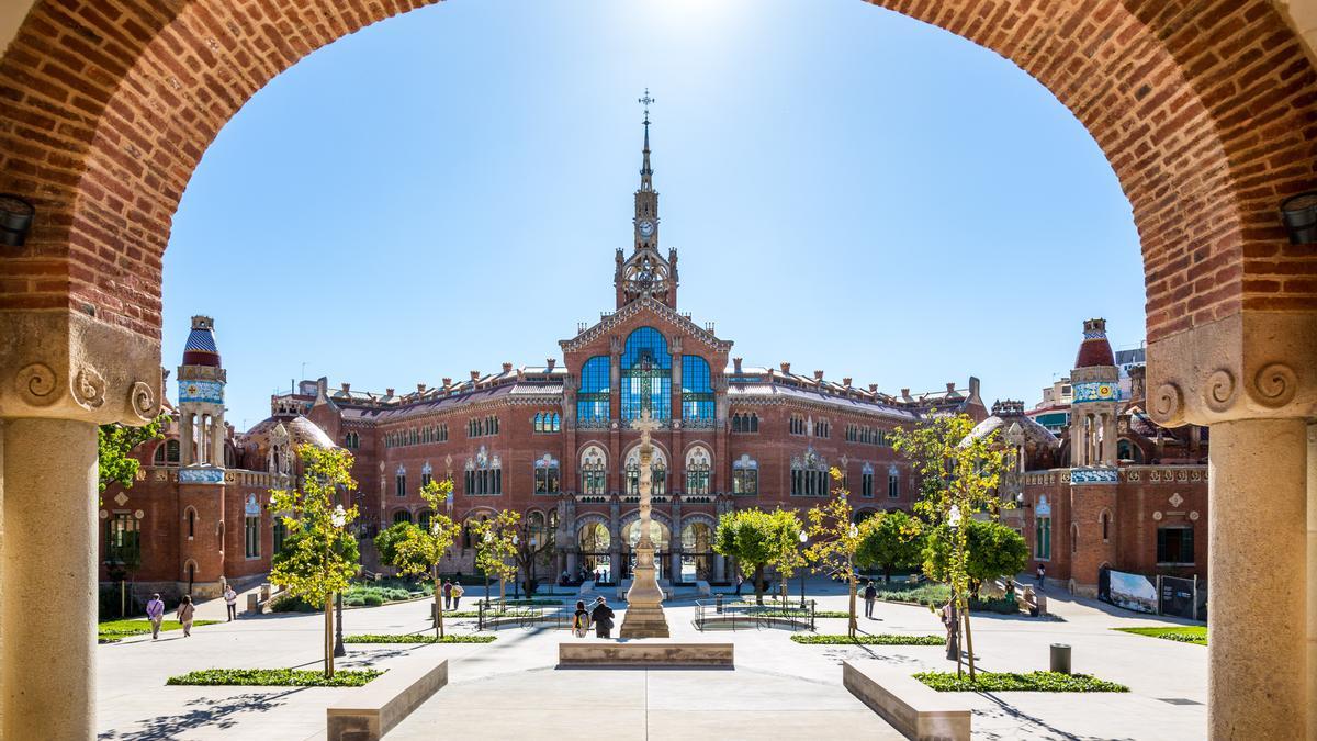 Recinto modernista del hospital Sant Pau, en Barcelona.