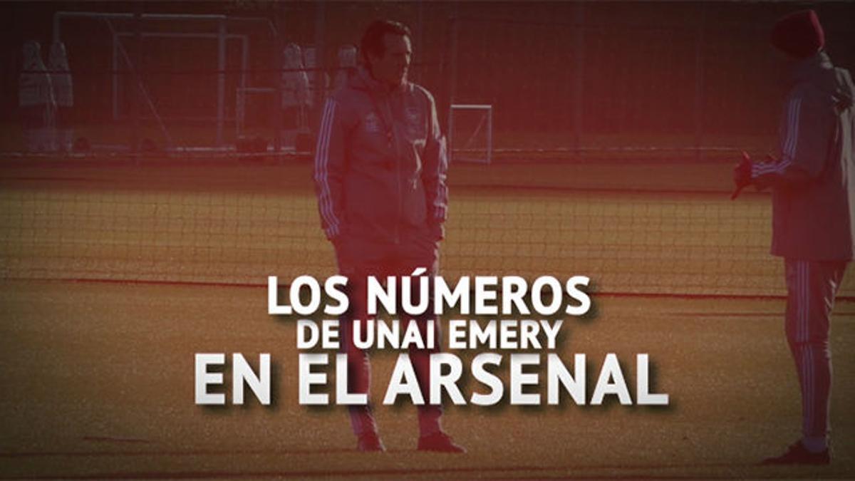 Los números de Emery en el Arsenal