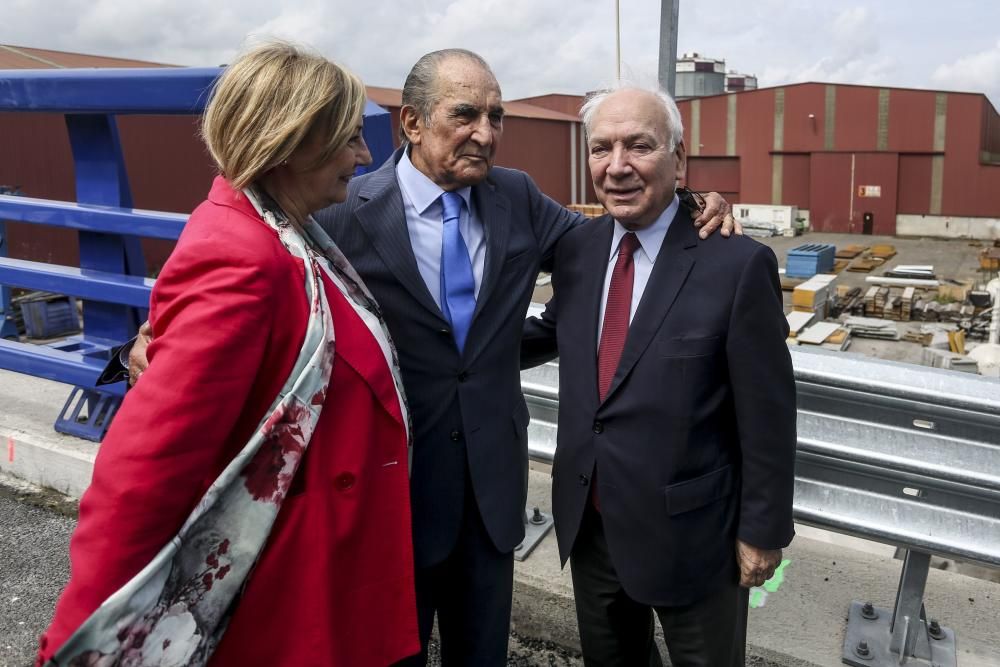 Inauguración del viaducto en homenaje a Daniel Alonso que da acceso al PEPA