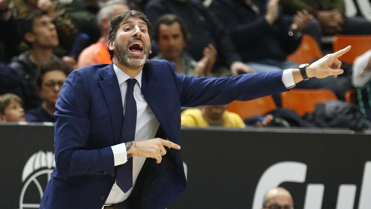 Álex Mumbrú, en el partido ante el Carplus Fuenlabrada