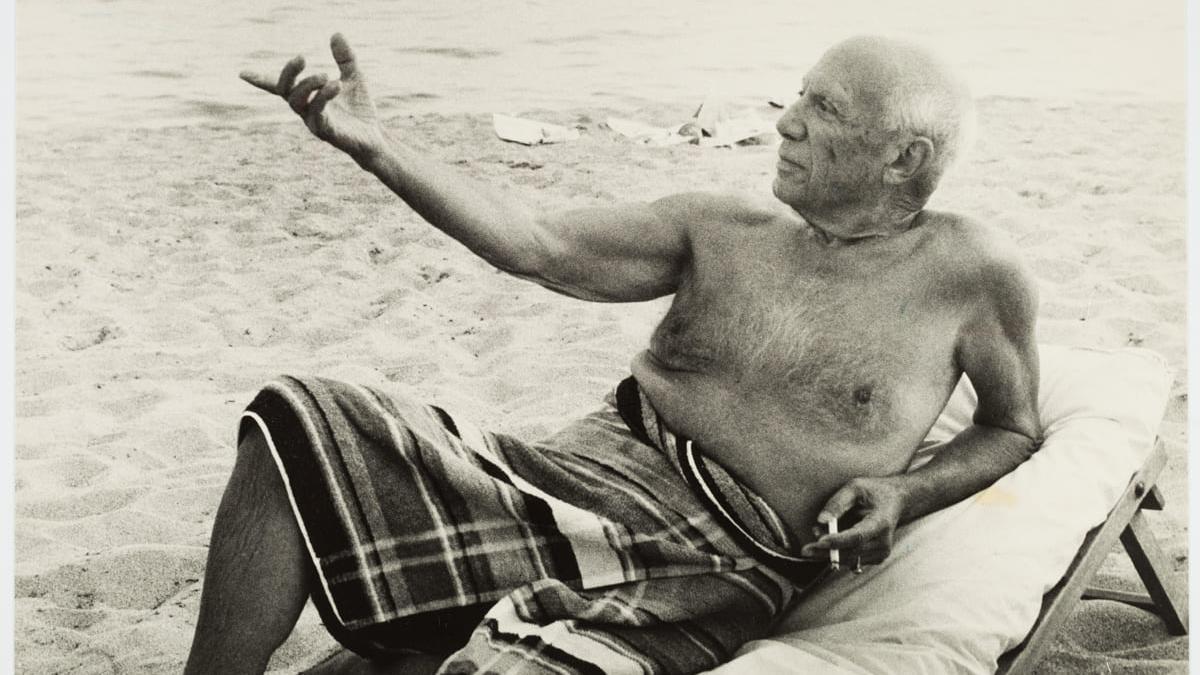 El pintor Pablo Picasso, en una fotografía de Lucien Clergue.