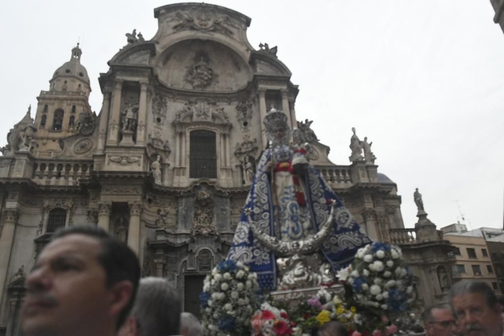 Romería de Murcia: ambiente previo y salida de la Fuensanta de la Catedral