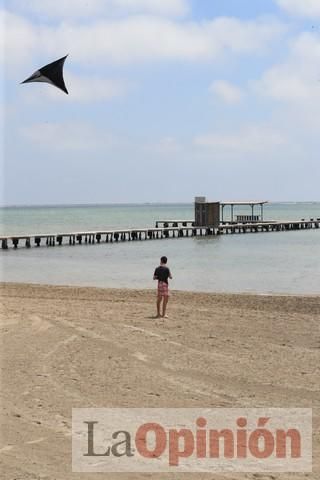 Ambiente en las playas de la Región durante el primer fin de semana de la 'nueva normalidad'