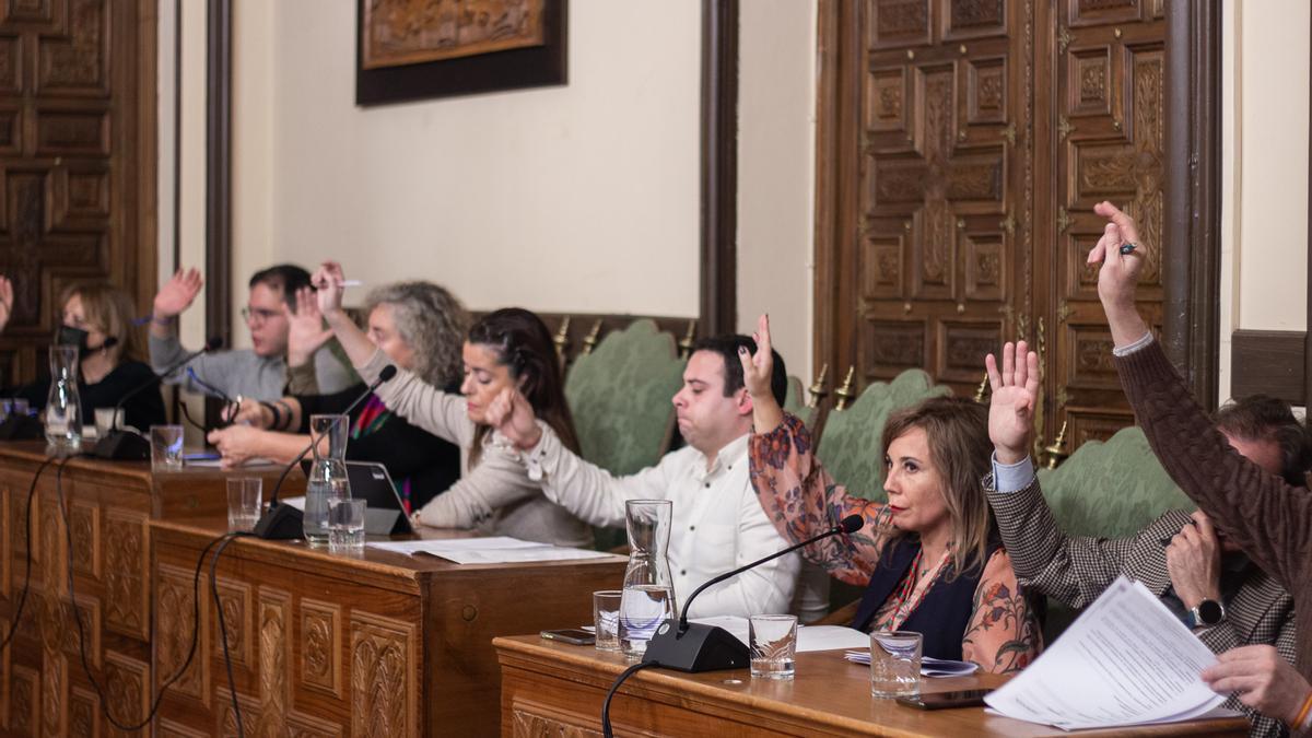 Sesión plenaria en el Ayuntamiento de Zamora