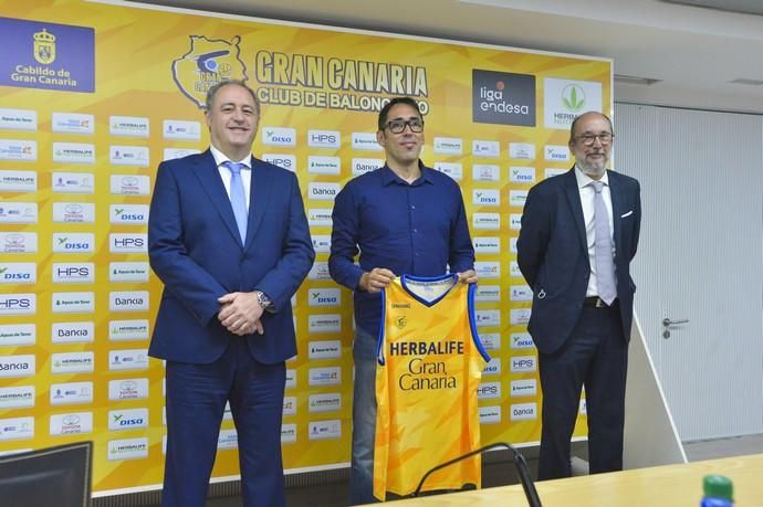 09-07-2020 LAS PALMAS DE GRAN CANARIA. Presentación oficial de Willy Villar y Porfi Fisac, nuevos director deportivo y entrenador del Herbalife Gran Canaria. Fotógrafo: ANDRES CRUZ  | 09/07/2020 | Fotógrafo: Andrés Cruz