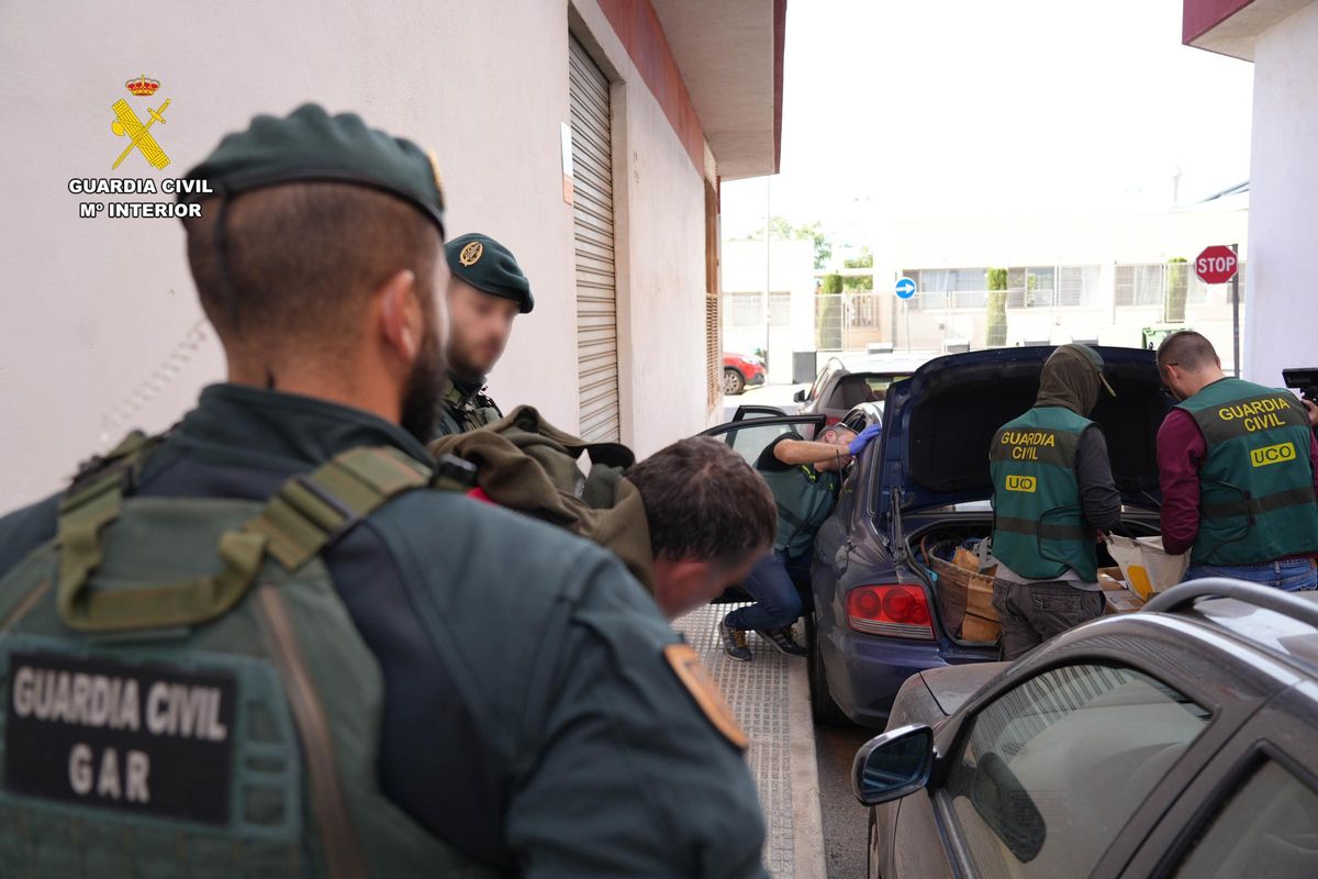 Una de las intervenciones del Equipo contra el Crimen Organizado con base en Alicante.