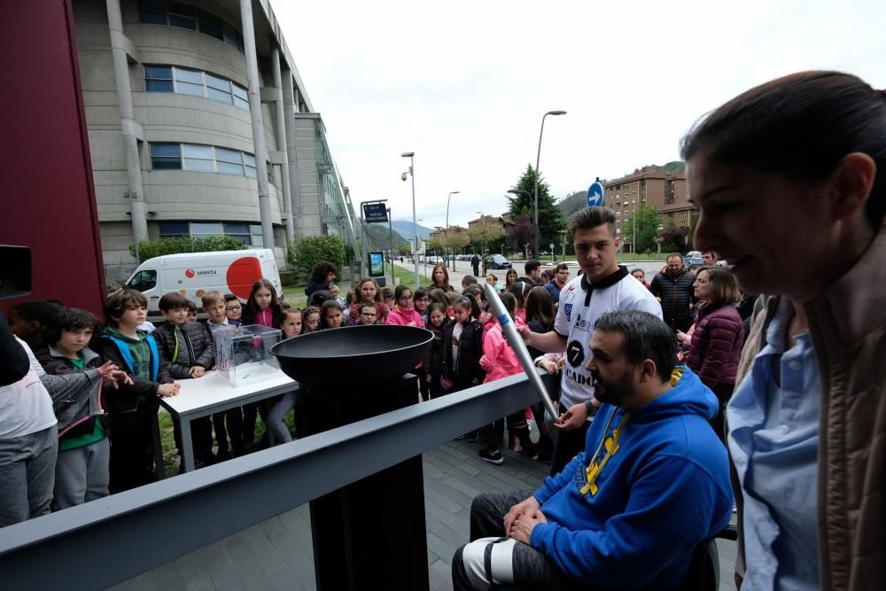 La antorcha olímpica llega a Mieres