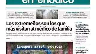 Consulta la portada en papel de El Periódico Extremadura este lunes, 19 de octubre
