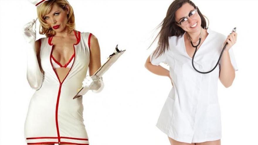 Las enfermeras exigen la retirada de los disfraces sexistas