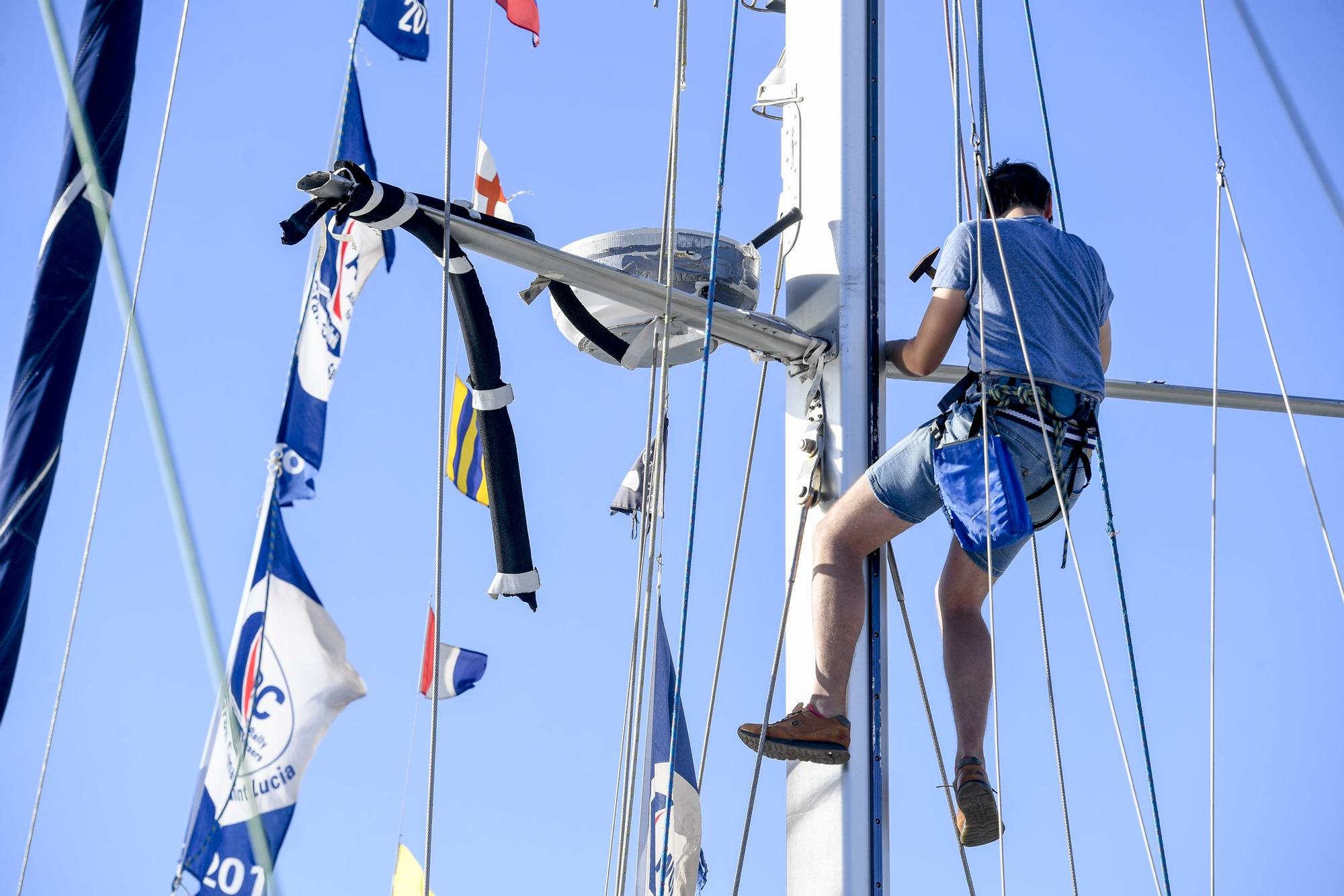 Las naves de la regata ARC se preparan para partir