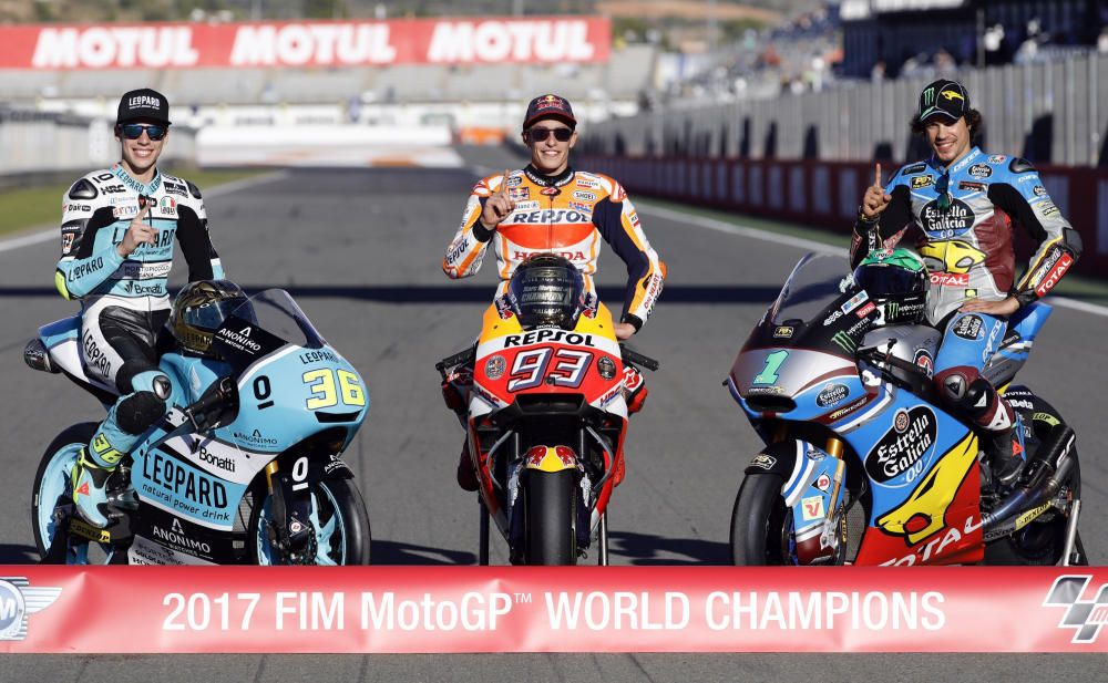 Márquez celebra su cuarto campeonato de MotoGP