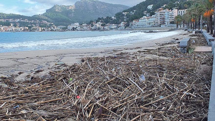 Estragos en las playas del Port de Sóller