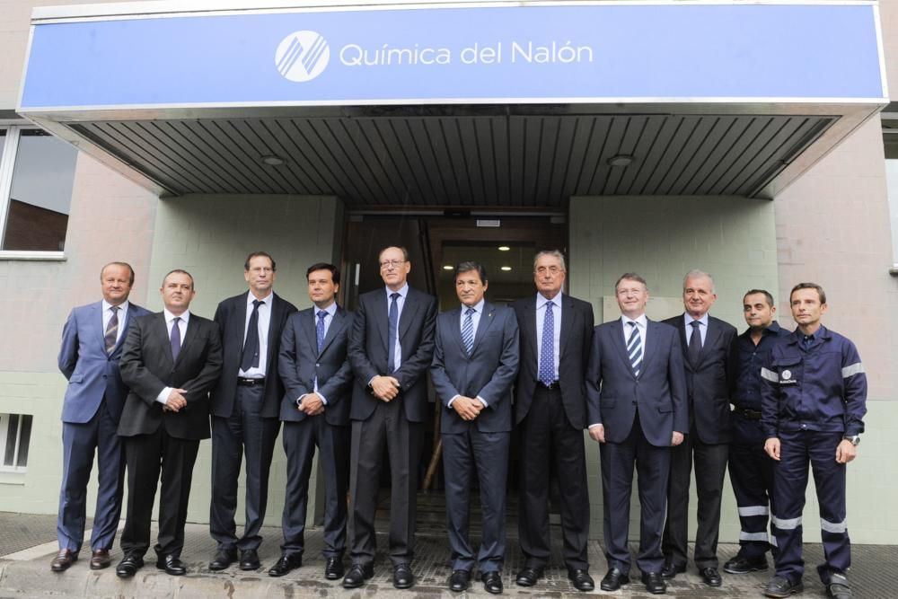 Visita del presidente del Principado a Química del Nalón