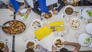 Comedor escolar del colegio público Turó Blau.