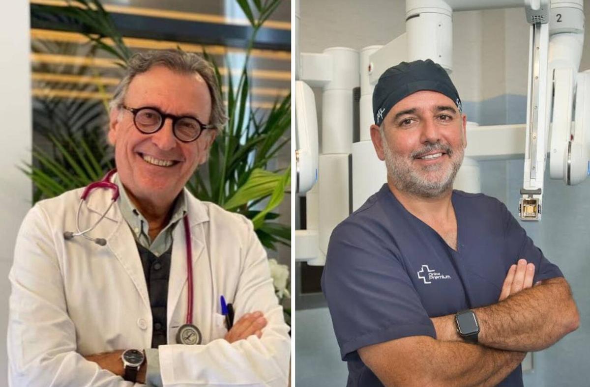 A la izq., el doctor Emilio González y a la dcha., el doctor Gonzalo Sanz