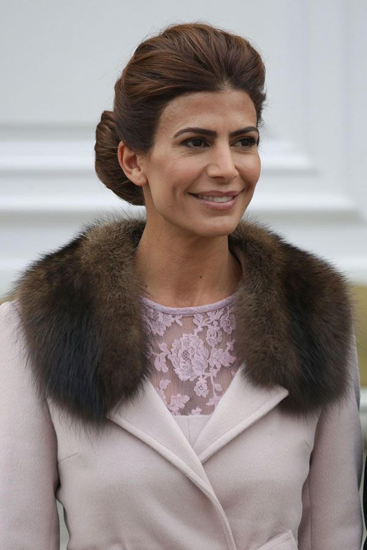 Juliana Awada y su maquillaje en Madrid