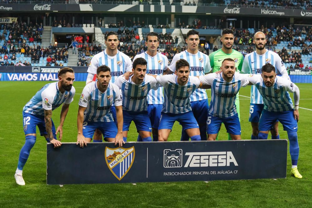 Partido del Málaga CF y el Tenerife en La Rosaleda.