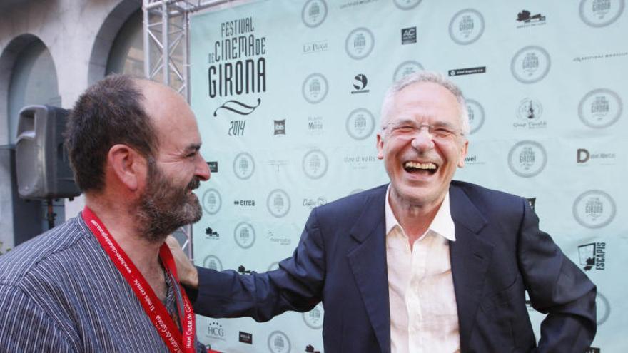 El director del festival, Lluís Valentí (a la dreta) amb Mateu Ciurana, que exhibirà un curt al festival