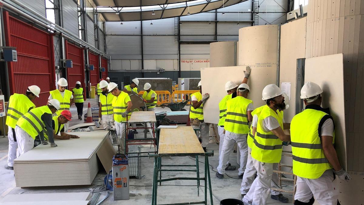 Alumnos de la Fundación Laboral de la Construcción
