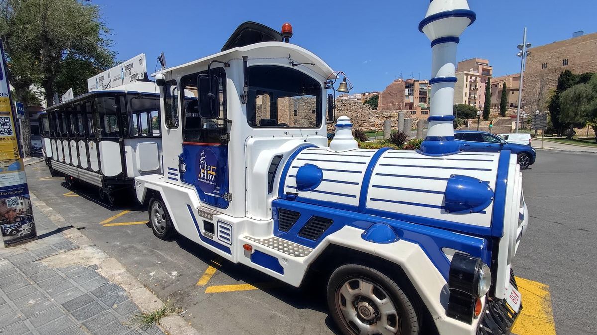El tren turístico de Tarragona, todavía operando este jueves.