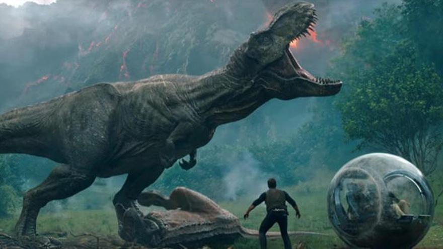 La película «Jurassic World: El Reino caído», uno de los éxitos de 2018.