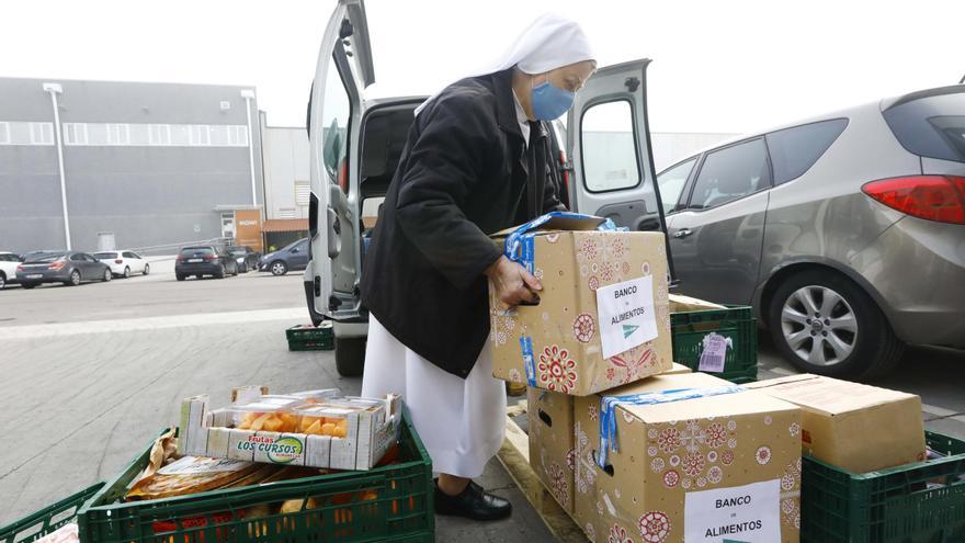 El Banco de Alimentos atiende a 2.722 personas menos en Zaragoza gracias a la mejora de la economía