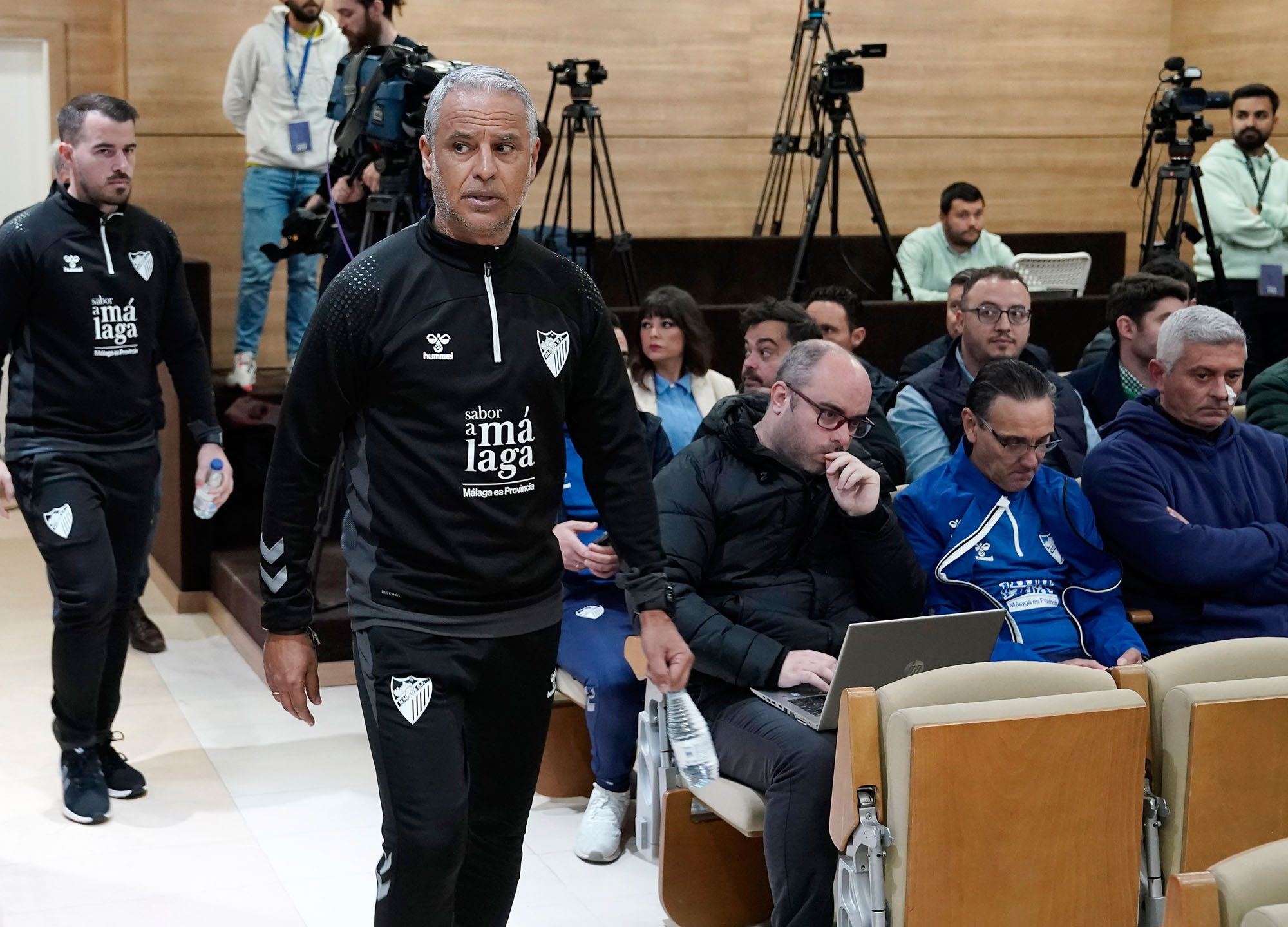 Manolo Gaspar, en la rueda de prensa del cierre del mercado invernal 2023.