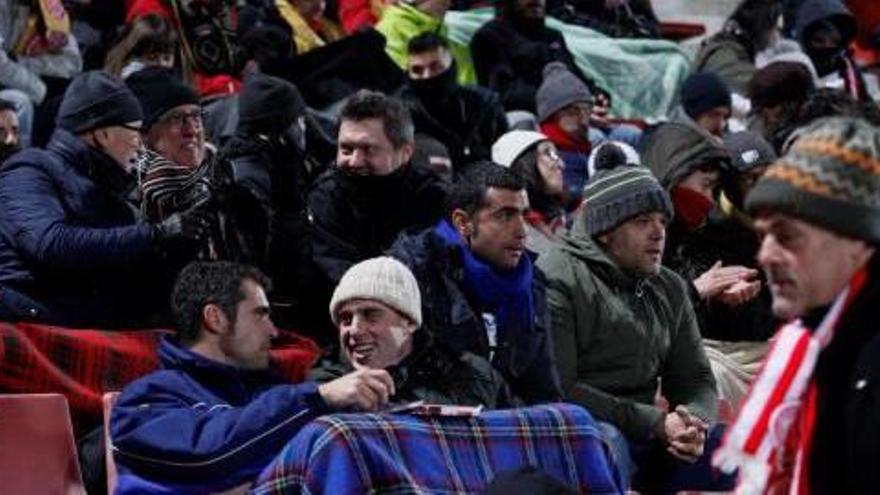 El partit es va jugar a només dos graus de temperatura.