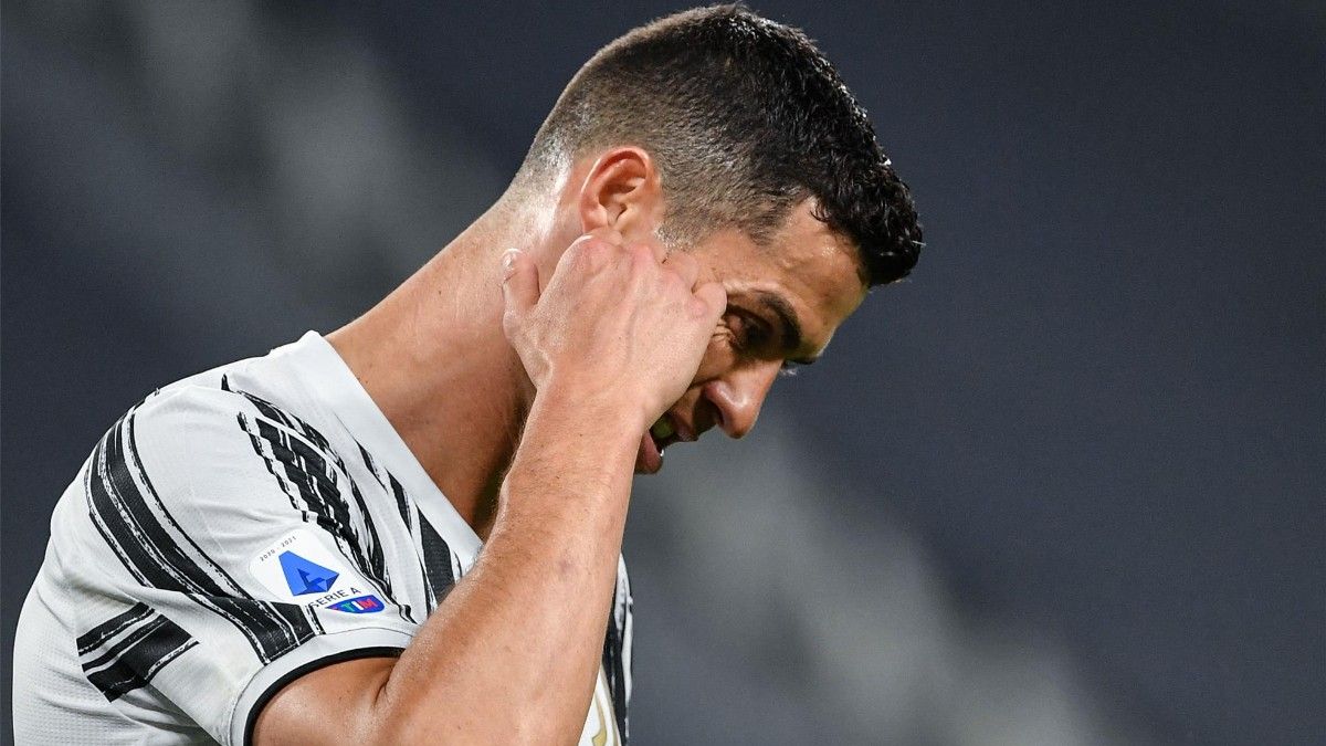 Cristiano Ronaldo, frustrado en Turín