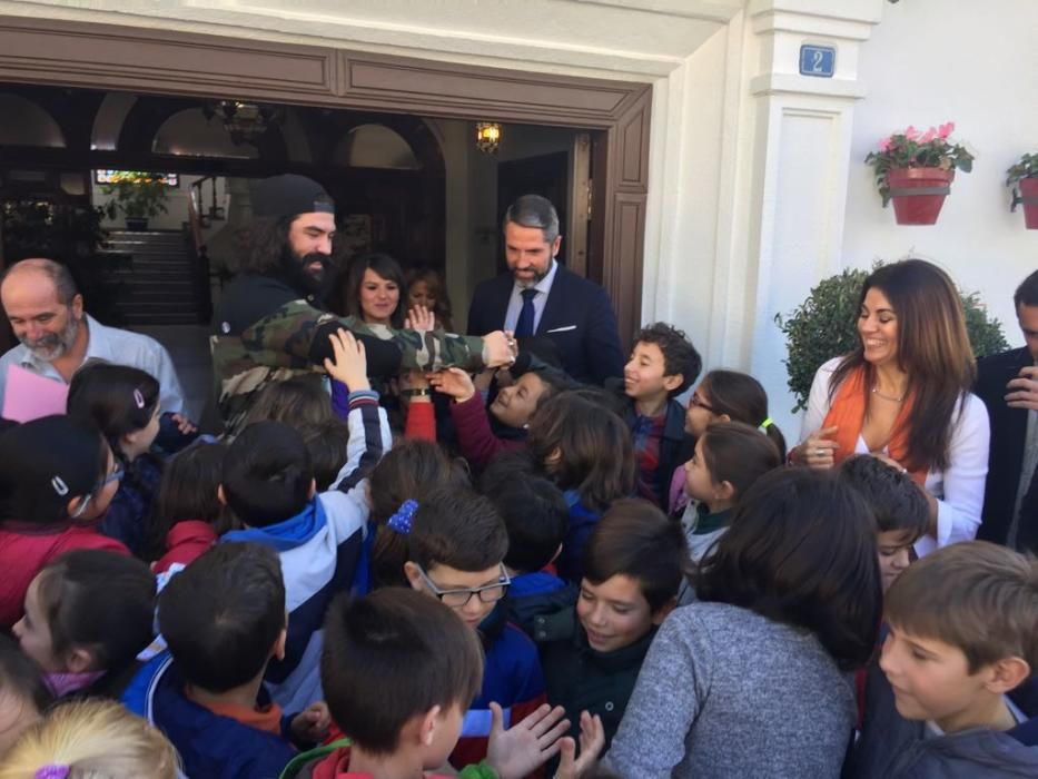 Regino, recibido en Mijas.