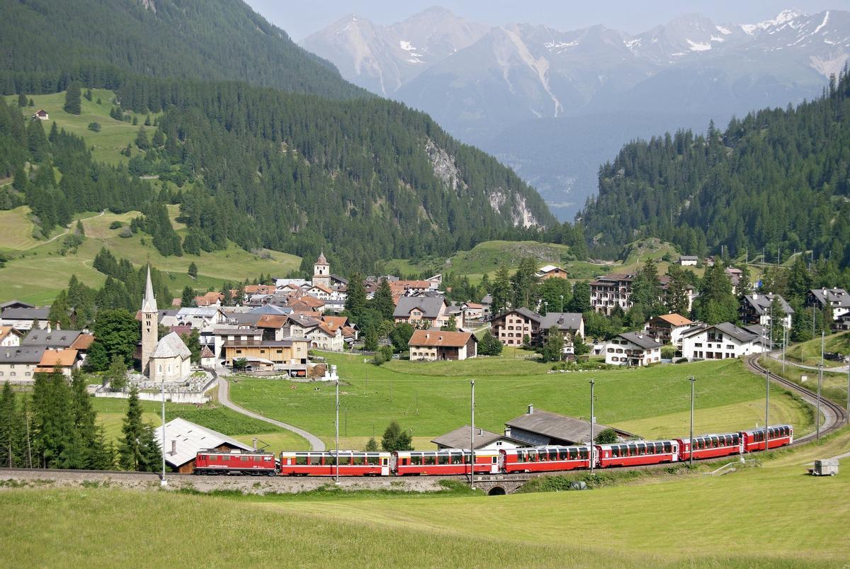 Bernina express, tren patrimonio de la humanidad, Suiza