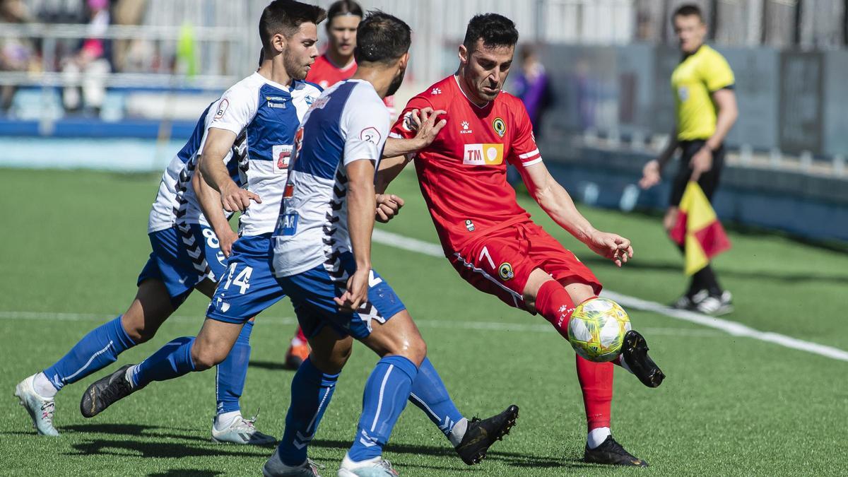 Benja, en Zaragoza el 8 de marzo, en el último partido oficial del Hércules.