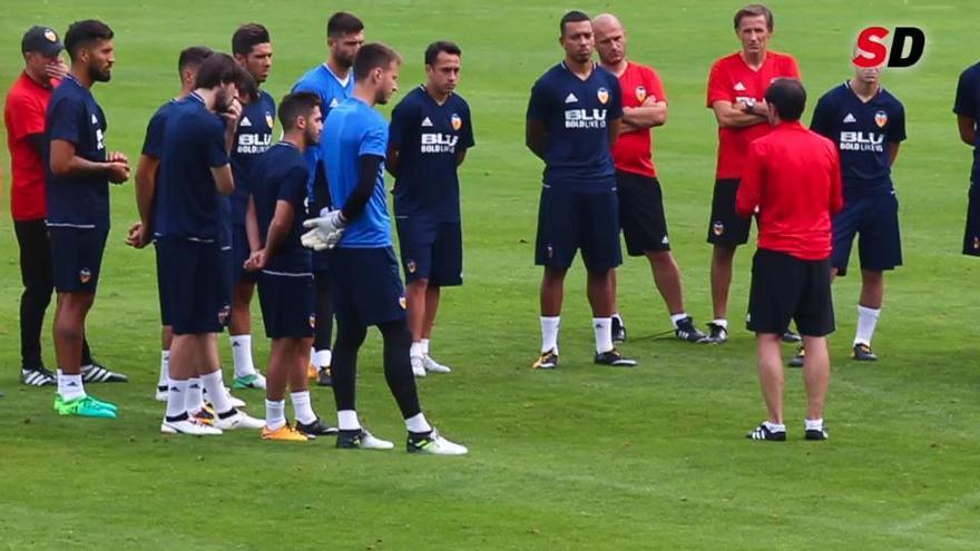 Charla de Marcelino ante el primer amistoso de pretemporada